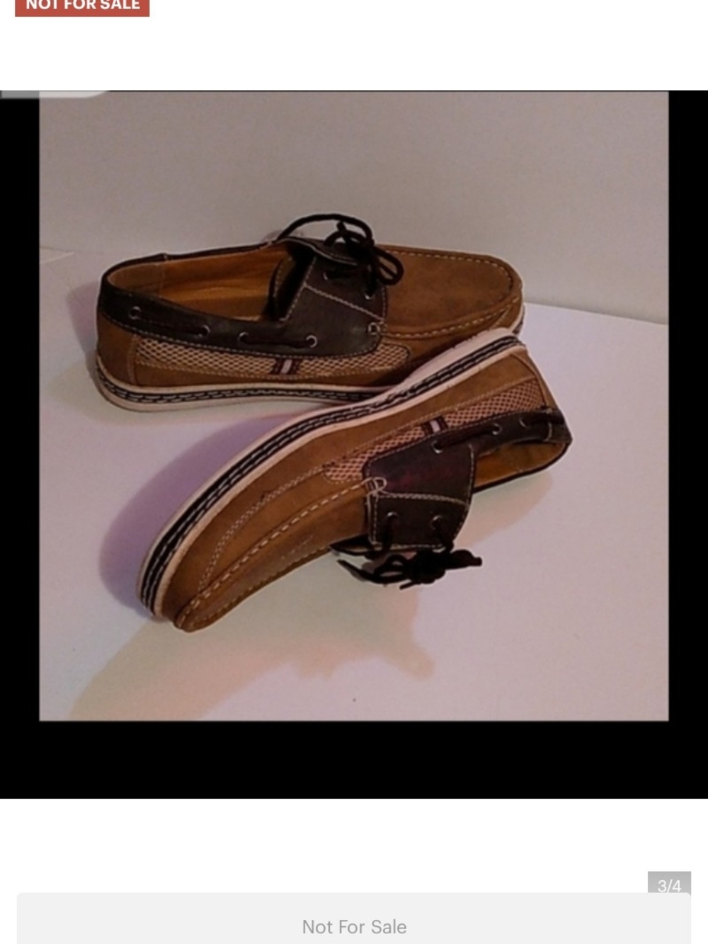 Braxton Two-Tone Tan & Dark Brown Boat Shoes